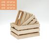 Caja de Madera Rectangular, Caja de Almacenamiento Vieja, Exhibidor de Ventana, Caja con Marco de Madera Chenmei para Centro Comercial, Accesorios de Boda, Caja de Madera Retro