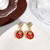 Agulha de prata Pequeno Estilo Chanel Elegante Rosa Brincos de Flor Retro Francês Romântico Pérola Assimétrica Camélia Ear Studs