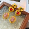 Brincos Vintage Agulha de Prata Nicho Luxo Acessível Brincos High-End Brincos Elegantes Atacado Feminino Atacado de Fábrica