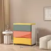 Mesa de Cabeceira Simples Moderna para Quarto Principal Apartamento Pequeno Tipo Gaveta Armazenamento e Exibição para Quarto Armário de Armazenamento para Montagem