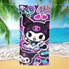 Toalla de Playa Transfronteriza con Dibujos Animados Infantiles y Estampado de Gatito, Toalla de Baño Espesa, Toalla de Mano de Secado Rápido para Nadar en la Costa