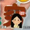 Workaholic Japonés Peculiar Personas Pequeñas Divertido Texto Portapapeles Adhesivo Ins Acrílico de Alto Valor Clip de PP Clips para Exámenes