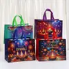 Sacola de Presente Diwali para Comércio Exterior Sacola Não Tecida Impressão Colorida Laminada Bolsa Grande Sacola de Compras Pronta Atacado Personalização