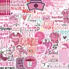 50 Pegatinas de Graffiti del Día Internacional de la Enfermería Decorativas para Maletas Motocicletas Maletas de Viaje Cuadernos DIY Pegatinas Impermeables