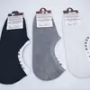 Calcetines Invisibles de Color Sólido para Hombre, Verano, Silicona Antideslizantes, Tipo Barco Falso, Calcetines de Ropa