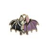 Colgante de aceite con forma de calavera y murciélago fantasma de Halloween transfronterizo, accesorios de joyería DIY, pendientes, collar, llavero