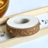 Cinta de Terciopelo Estampada en Oro Estilo Nuevo Estilo Navideño Cinta Decorativa Navideña Material para Lazo de Caja de Regalo Empaque de Regalo