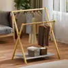Cabide de Chão, Cabide Vertical Dobrável para Roupas de Cabeceira, Cabide Simples para Quarto de Casa