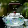 Chaleira de Vidro Borossilicato Alto com Separação de Água e Chá com Alça, Adequada para Ferver Água e Preparar Chá Verde, Chaleira Individual