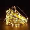 Cordão de Luz Luminoso 2 Caixas de Bateria Cordão de Luz Pequeno Decoração de Natal Casamento Feriado Luz Pequena Bateria AA Cordão de Luz Colorido
