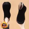 Botas de Neve Outono e Inverno 2025, Botas Curtas Retrô, Sapatos de Algodão Aveludado para Neve, Sapatos Birkenstock de Sola Grossa, Botas Estilo Britânico