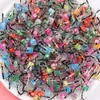 Mini Supermercado Rodajas de Fruta de Resina con Ganchos, Botella de Bebida Miniatura Realista Accesorios de Colgante de Botella DIY