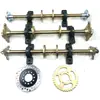 Kart de Caixa com Quatro Rodas 60/80cm Eixo Traseiro Modificado Acessórios para Kart de Motocicleta de Três Rodas Eixo Traseiro Ponte Traseira