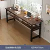 Mesa Rectangular Larga para Vivienda de Alquiler Sencilla, Escritorio de Estudio de Doble Capa Montado en la Pared, Escritorio de Computadora Rectangular para Uso Doméstico, Mesa Doble para Sala de Estar