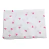 Algodão Puro Classe A Gaze Dupla Textura Plissada Dupla Tecido Crepe Estampa de Coração de Desenho Animado Bolsa de Bebê Roupa Individual para Crianças