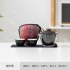 Juego de Té de Viaje Una Tetera Dos Tazas Vidrio Taza Express Festival del Medio Otoño Ciudad Prohibida Regalo Cultural y Creativo Juego de Té Portátil para Viaje