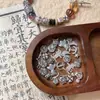 Pingente de Contas Espaçadoras Vintage Liga Desgastada Pássaro Lótus Trevo de Quatro Folhas Estrela Joias com Contas DIY Pulseira Metal
