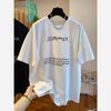 T-shirt Feminina de Manga Curta 2025 Nova Solta e Fashion Gola Redonda Verão