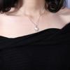 Colar Ins Estilo Hong Kong de Alta Qualidade com Pedra dos Desejos Magnética em Formato de Coração para Homens e Mulheres, Pingente de Casal com Combinação Fashion