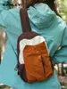 2026 Nueva Marca de Moda Ins Bolso de Pecho Color-Blocking para Hombres, Bolso Cruzado Deportivo a la Moda, Riñonera Personalizada para Teléfono de Trabajo para Mujeres