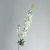 Flores artificiales, delphinium aterciopelado, flores falsas, flores de seda, flores para decoración del hogar, decoraciones de boda, jacinto, hierba de pampa