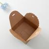 Caja de papel kraft plegable para galletas, cartón blanco, cuadrada, para pastel de luna West Point, caja de regalo para pastel de turrón y caramelos.
