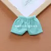 Perro de Peluche 14cm Pantalones Cortos de Mezclilla Muñeco de Algodón 10cm Juguete de Peluche Ropa para Muñecos Accesorios Pantalones Pequeños
