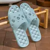 Pantuflas Impermeables en Stock para Mujer, Pantuflas de Masaje para Baño en Casa, Pantuflas Ligeras de Gel de Cristal Hueco para Hotel