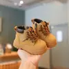 Zapatos Infantiles Botas tipo Martin 2026 Otoño/Invierno Nuevos Zapatos Infantiles Zapatos para Bebé Niña Calidez con Felpa Adicional Zapatos para Niño Suela Suave Botines Cortos