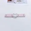 Corrente de Perna de Couro Personalizada em Formato de Coração, Estilo Punk Europeu e Americano, Anel de Coxa de Alta Elasticidade, Cinta-Liga para Street Dance