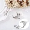 Accesorios para Arte de Uñas de Mariposa Plateada Lujo Ligero Moño Tridimensional Metal Alas de Mariposa Grande Adornos de Diamantes para Uñas Explosiones de Celebridad de Internet