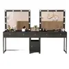 Mesa de maquillaje profesional con luces para estudios fotográficos, tiendas de maquillaje y novias, tocadores de dormitorio, mesas de maquillaje exclusivas para maquilladores y salones de belleza
