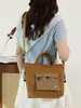 Bolsa de Lona Retro para Estudiantes, Bolsa para Tutorías, Bolso Cruzado Ins Estilo Japonés, Bolsa Casual de Gran Capacidad para Estudiantes de Preparatoria, Bolsa para Mujer