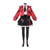 Disfraz de cosplay Eccentric Lullaby, el mismo estilo que el uniforme JK del cosplayer alienígena del juego, conjunto de falda corta roja y negra, atuendo de cosplay para actuación
