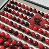 Venta al por mayor de fábrica raíz de bodhi de mora roja cuentas sueltas DIY accesorios de cuentas hechos a mano cuentas de Buda juego literario pulsera de bodhi para estudiantes