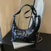 Bolso de Hombro Tejido Vintage Chic de Nicho para Mujer Tendencia Otoño 2025 Versátil Casual Tipo Dumpling