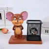 Portalápices Tom y Jerry Gran Capacidad Multifuncional Estilo Ins Simple Artefacto de Almacenamiento de Escritorio Papelería Estudiantil Oficina