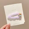 Pinza de pato de alta gama estilo dopamina, pinza de flequillo con lazo estilo coreano de verano, pasador para mujer, nuevo y lindo pasador de pelo 2026