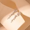 Aretes Colgantes Ovalados Retro Franceses con Borla de Perlas Elegantes Moda Combinable Hebilla para la Oreja Lujo Ligero Sentido de Alta Gama Aretes Venta al por Mayor Mujeres