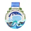 Diseño de Medallas Personalizadas para Eventos Deportivos, Placas Metálicas Personalizadas para Competiciones de Maratón, Medallas Conmemorativas de Arena Líquida Giratoria