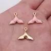 16X17Mm 1g Pulseira Colar Brincos Pingente Cauda de Baleia Óleo Pingado Cauda de Peixe Par Liga Acessórios de Joias Atacado
