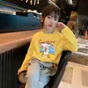 Novedad Primavera y Otoño 2026 Tops Casuales de Moda para Niños Medianos y Grandes, Camiseta de Manga Larga con Cuello Redondo de Dibujos Animados de Algodón Puro para Niñas