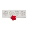 Molde de Azúcar Flip Flor Flor Pastel Decorativo Modelado Molde de Silicona Gota de Chocolate Pegamento Horneado Molde Hecho a Mano