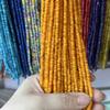 Concha de agua dulce natural, espaciador de 4 mm, cuentas sueltas biseladas, semiacabadas, para pulseras, collares, pendientes, accesorios de joyería.