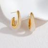 Pendientes Europeos y Americanos Transfronterizos de Gota Hueca, Pendientes Personalizados y Creativos de Acero Inoxidable y Acrílico Empalmado, Modernos y Versátiles al por Mayor