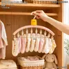 Percha con forma de queso con pinzas para pantalones, uso doméstico, no deja marcas, herramienta de almacenamiento de pantalones, tendedero para ropa interior y calcetines