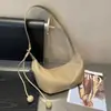 Bolso croissant de moda para mujer, de cuero de vaca, estilo nicho, bolso cruzado de cuero genuino de gran capacidad para mujer