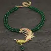 Joyería Vintage Transfronteriza Hd Industria Pesada Estilo Europeo y Americano Colección de Collares Exagerado Retro Personalidad Collar Tachonado de Diamantes