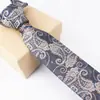 Corbata de Hombre de 6 cm Corbata Atada a Mano Jacquard Rayas Cachemir Rojo Negro Azul Vestimenta Formal de Negocios Gama Alta