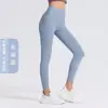 2026 Novo Estilo Europeu e Americano Linha Sem Marcas Mesmo Estilo lulu Calças de Yoga Sensação Nua Cintura Alta Justo Bumbum de Pêssego Calças Leggings Femininas